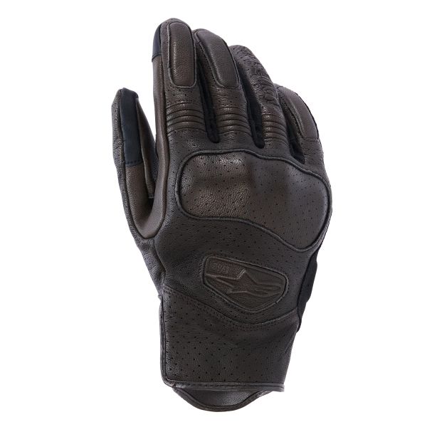Gants Moto Alpinestars Mustang V3 Leather Dark Brown Black