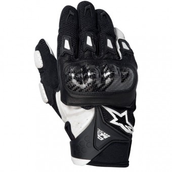 Gants Moto Alpinestars SMX-2 Air Carbon Noir Blanc