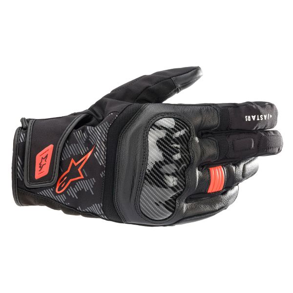 Gants Moto Alpinestars Smx Z Drystar Black Red Fluo Gants Moto Alpinestars Smx Z Drystar Black Red Fluo