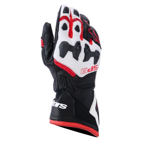 Gants Moto Alpinestars SP-9 Black White Bright Red