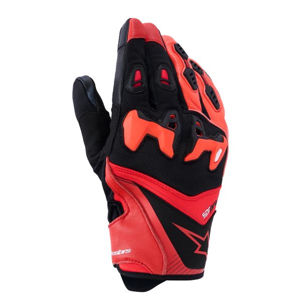 Gants Moto Alpinestars SP-R Pro Bright Red Red Fluo Black