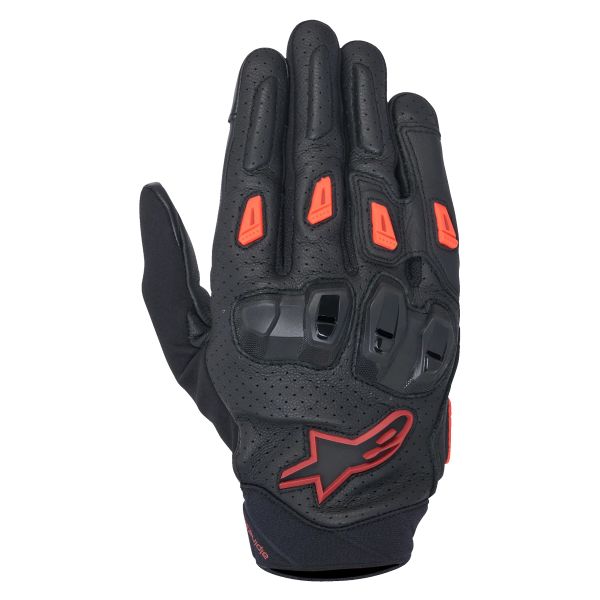 Gants Moto Alpinestars SP X 7 Black Dark Red Red Fluo