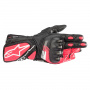 Gants Moto Alpinestars Stella SP-8 V3 Black White Diva Pink