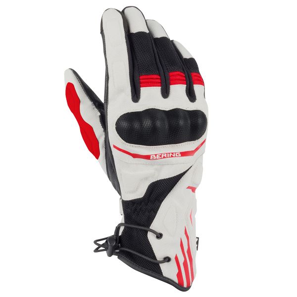 Gants Moto Bering Bakundu Grey Black Red Glove