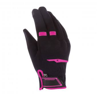 Gants Moto Bering Lady Borneo Black Fuchsia