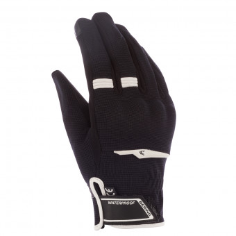 Gants Moto Bering Lady Borneo Black White