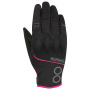 Gants Moto Bering Lady Nassau Noir fuschia Gloves