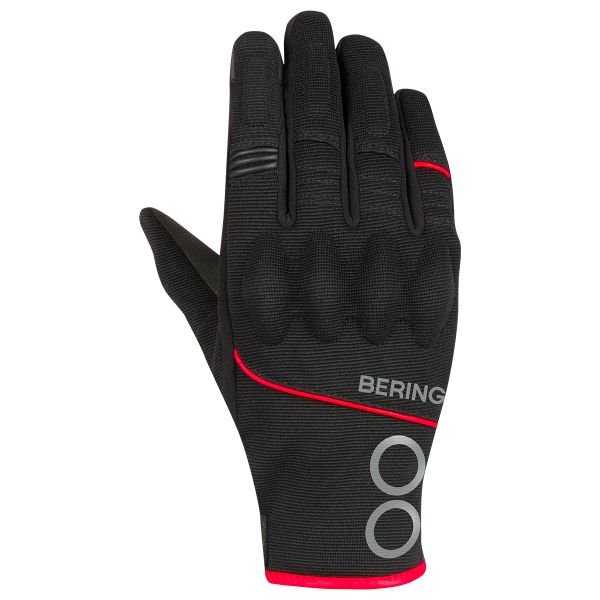 Gants Moto Bering Nassau Noir rouge Gloves