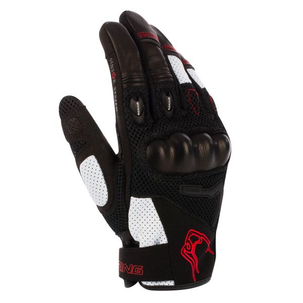 Gants Moto Bering Planet Black White Red