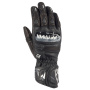 Gants Moto Bering Snap Black White Glove