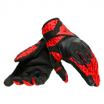 Gants moto été Noir Rouge Homologué CE Osone