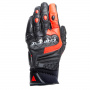 Gants Moto Dainese Carbon 4 Short Black Fluo Red