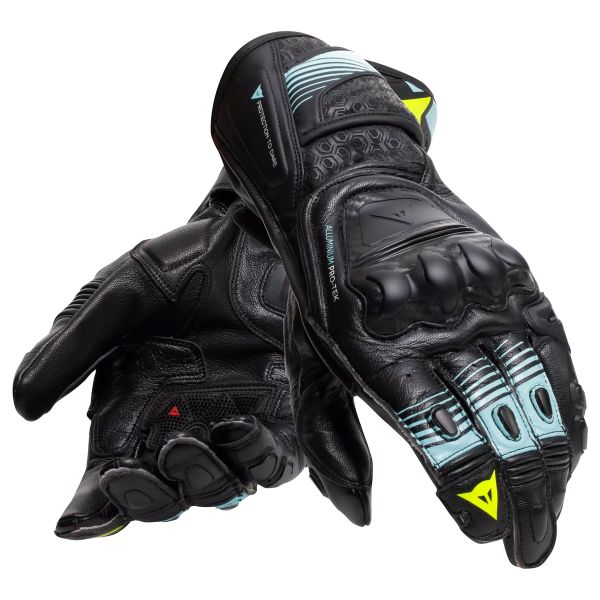 Gants Moto Dainese Fiero Metal Black Water Yellow Fluo