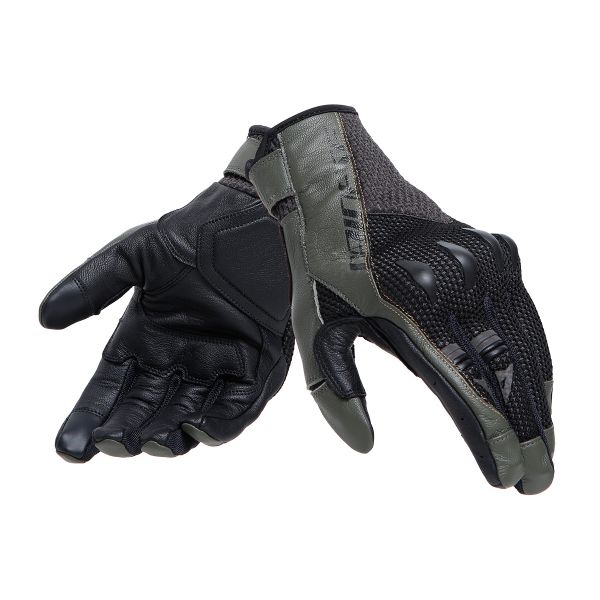 Gants Moto Dainese Karakum Ergo-Tek Black Army Green Gants Moto Dainese Karakum Ergo-Tek Black Army Green