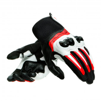 Gants Moto Dainese Mig 3 Black White Lava Red