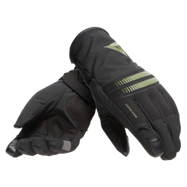 Gants Moto Dainese Plaza 3 Lady D-Dry Black Bronze Green Gants Moto Dainese Plaza 3 Lady D-Dry Black Bronze Green