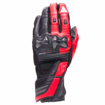 Gants Moto Dainese Reacto Carbon Long Black Red Lava