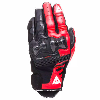 Gants Moto Dainese Reacto Carbon Short Black Red Lava