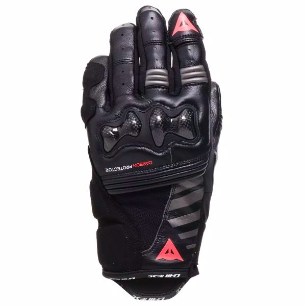 Gants Moto Dainese Reacto Carbon Short Woman Black Fluo Pink
