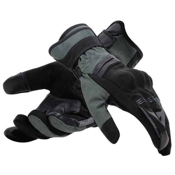 Gants Moto Dainese Teyde Gore-Tex Black Army Green