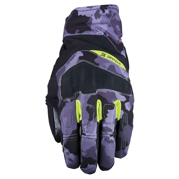 Gants Moto Five Boxer Evo WP Camo Grey Fluo