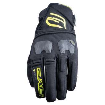 Gants Moto Five E-WP Black Fluo Yellow