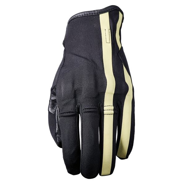 Gants Moto Five Flow Stripes Black Beige
