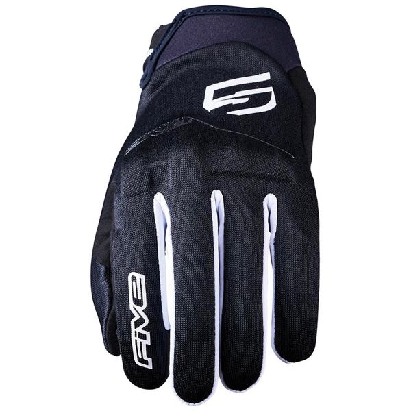 Gants Moto Five Globe Evo Black White Gants Moto Five Globe Evo Black White