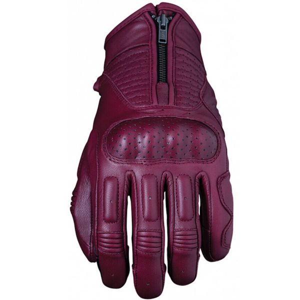 Gants Moto Five Kansas Woman Burgundy