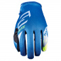 Gants Cross Five MXF4 Scrub Blue Fluo Yellow