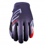 Gants Cross Five MXF4 Scrub Grey Fluo Red