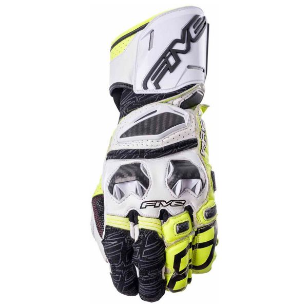 Gants Moto Five RFX Race 10 White Fluo