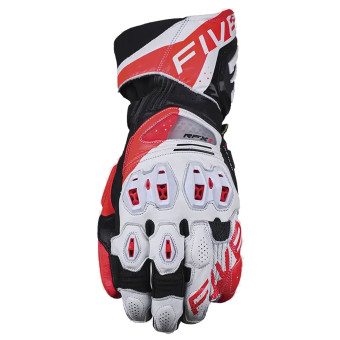 Gants Moto Five RFX1 Evo White Fluo Red