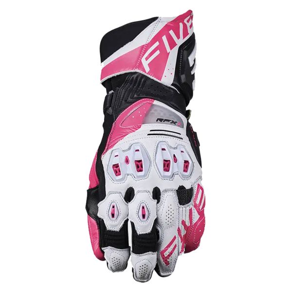 Gants Moto Five RFX1 Evo Woman White Fluo Pink