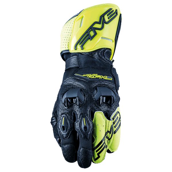 Gants Moto Five RFX2 Airflow 21 Black Fluo Yellow