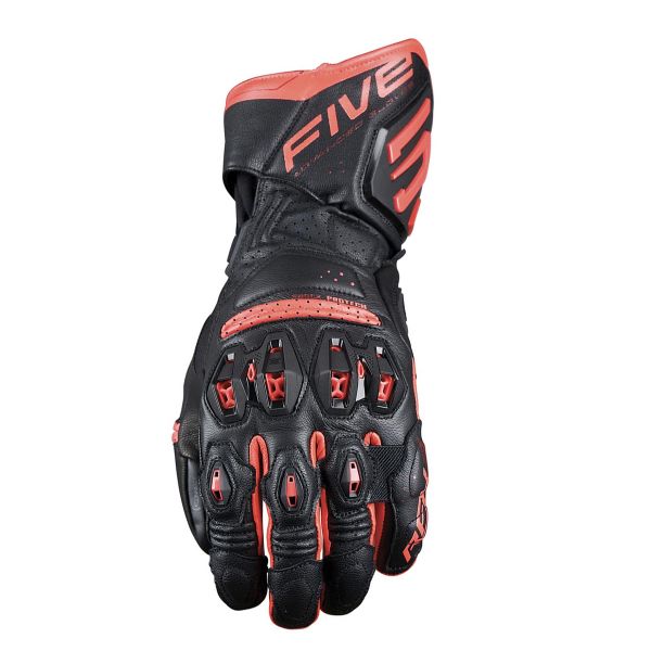 Gants Moto Five RFX3 Evo Black Fluo Red Gants Moto Five RFX3 Evo Black Fluo Red