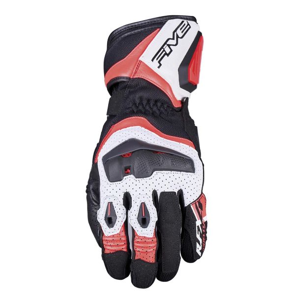 Gants Moto Five RFX4 Evo Airflow White Fluo Red