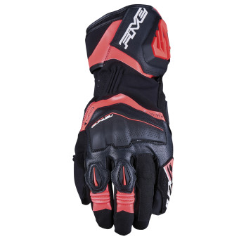 Gants Moto Five RFX4 Evo WP Black Fluo Red