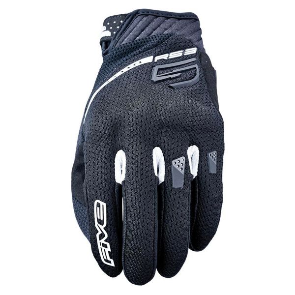 Gants Moto Five RS3 Evo Airflow Black White