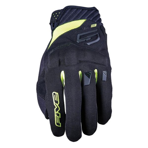 Gants Moto Five RS3 Evo Black Fluo Yellow Gants Moto Five RS3 Evo Black Fluo Yellow