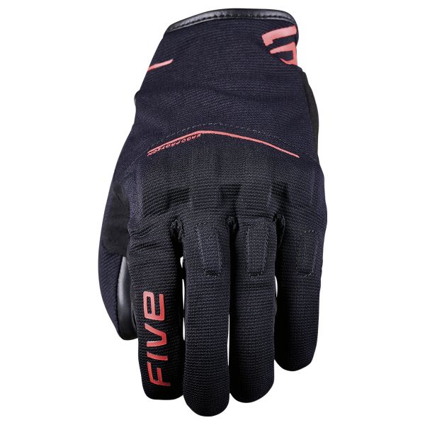 Gants Moto Five RS4 Evo Black Fluo Red