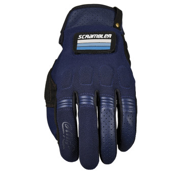 Gants Moto Five Scrambler Navy Black