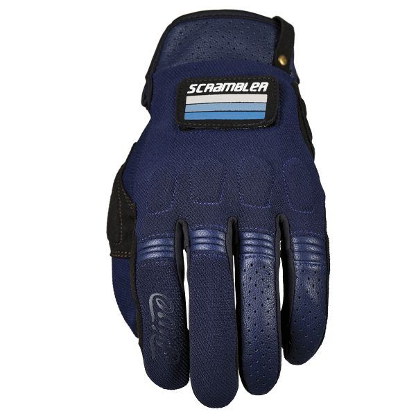Gants Moto Five Scrambler Navy Black