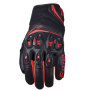 Gants Moto Five SF2 Evo Black Fluo Red