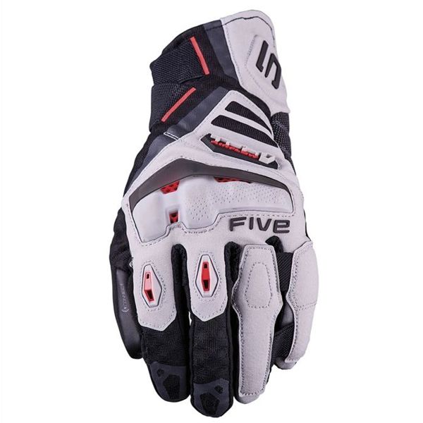 Gants Moto Five TFX1 Airflow Short Grey fluo Red