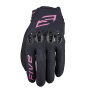 Gants Moto Five Tricks Woman Black Fluo Pink