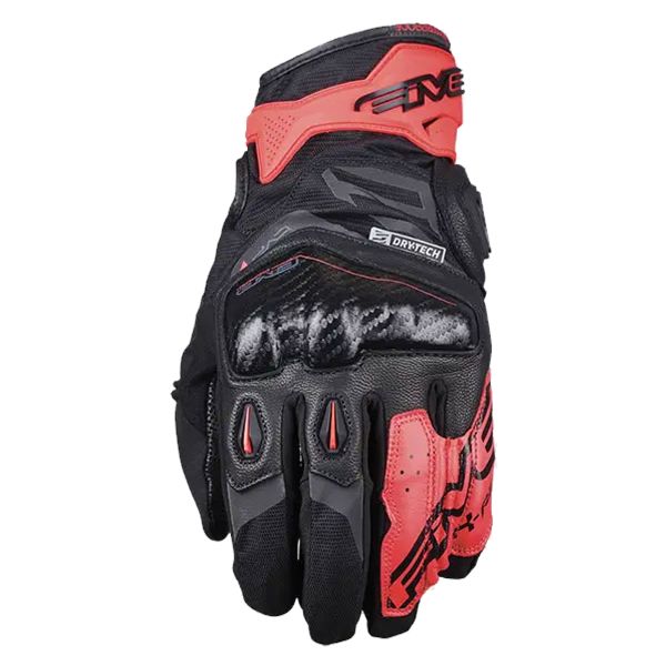 Gants Moto Five X Rider WP Black fluo Red