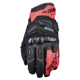 Gants Moto Five X-Rider WP Black Fluo Red