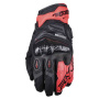 Gants Moto Five X-Rider WP Black Fluo Red