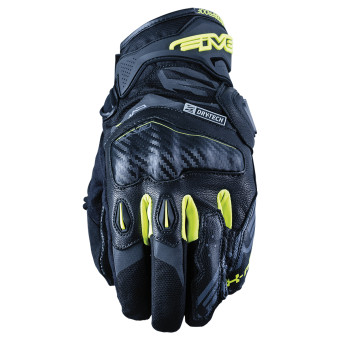 Gants Moto Five X-Rider WP Black Fluo Yellow